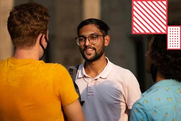 Students show support to each other through hugs.
